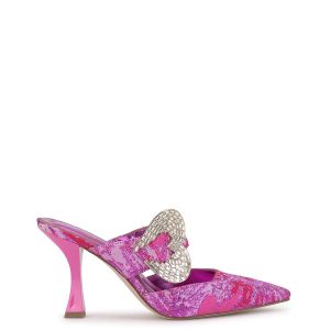 Favica High Heel in Pink & Red