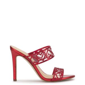 Jovara High Heel in Red Muse