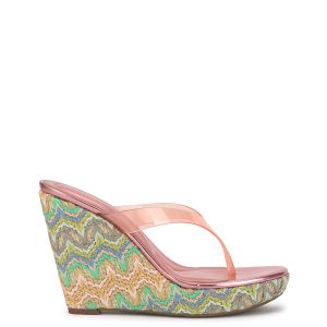 Jyseta Wedge in Cameo Pink