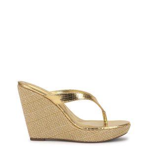 Jyseta Wedge in Gold