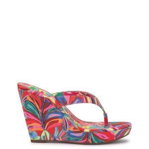 Jyseta Wedge in Paisley Pop