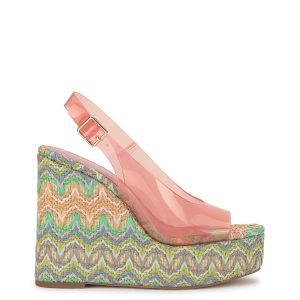 Kaliese Wedge in Cameo Pink