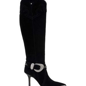 Kenzin Tall Boot in Black Suede