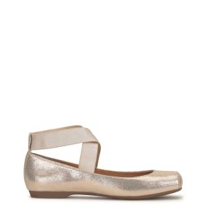 Mandalaye Ballet Flat in Champagne