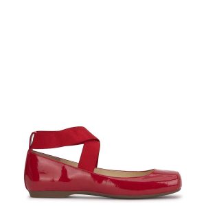 Mandalaye Ballet Flat in Red Muse