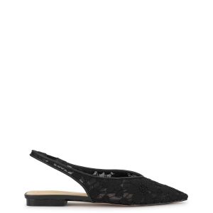 Mezzah Flat in Black Lace