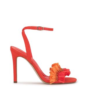 Omiena High Heel in Poppy Papaya