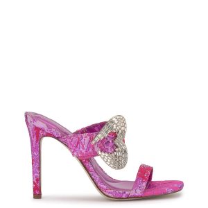 Orrieta High Heel in Pink & Red