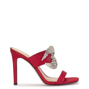 Orrieta High Heel in Red Muse