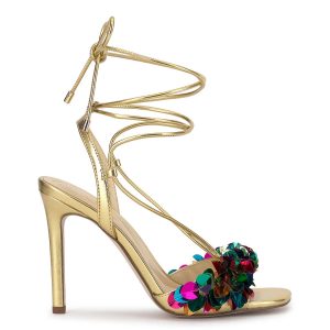 Oveny High Heel in Gold