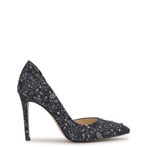 Prizma D'Orsay Pump in Midnight Bandana