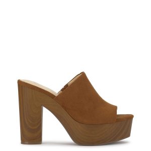 Shelbie Platform Slide in Tuscan Tan