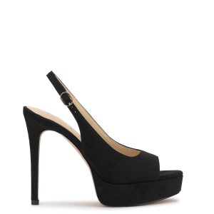 Sibilla High Heel in Black Suede