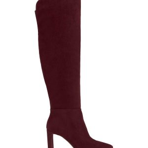 Simmona Over the Knee Boot in Dark Cherry