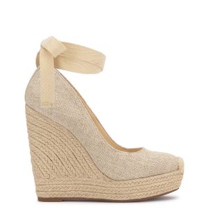 Zexie Platform Wedge in Natural