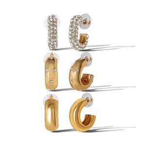 3 Hoop Earring Set