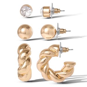 Classic Gold Earring Set