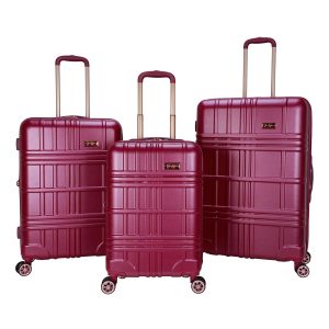 Jewel Plaid Luggage Collection in Violet