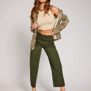 Relaxed Barrel Jeans in Forest Night