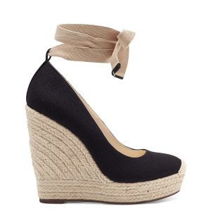 Zexie Platform Wedge in Black