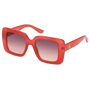 Fashionable Square Sunglasses in Milky Coral